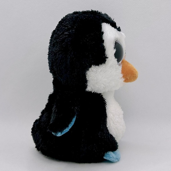 Ty Beanie Boos Collection RETIRED Waddles the Black Penguin Plush - Picture 3 of 6